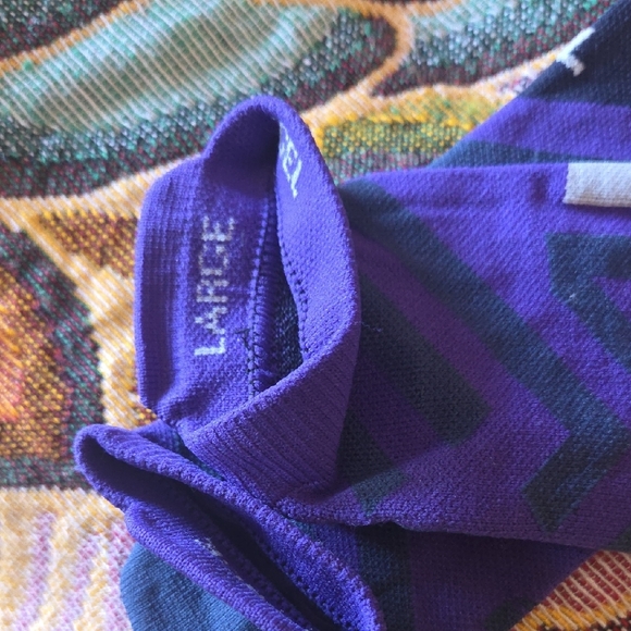 Purple Geometric Pattern Socks - Picture 4 of 7